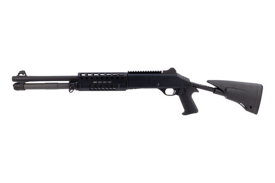 Benelli LE M4 12GA Shotgun has a modular rail for accessories